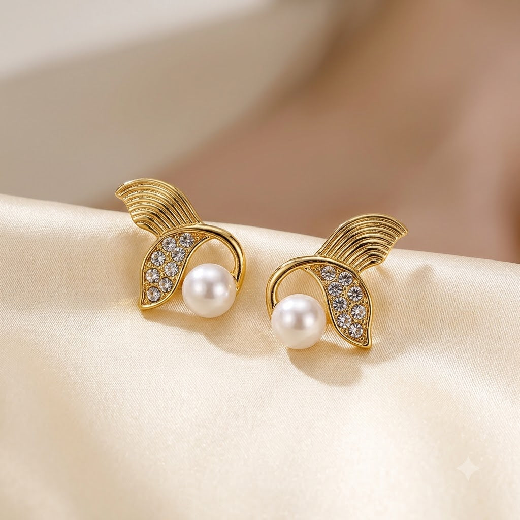 Pearl Blossom Spark Earrings