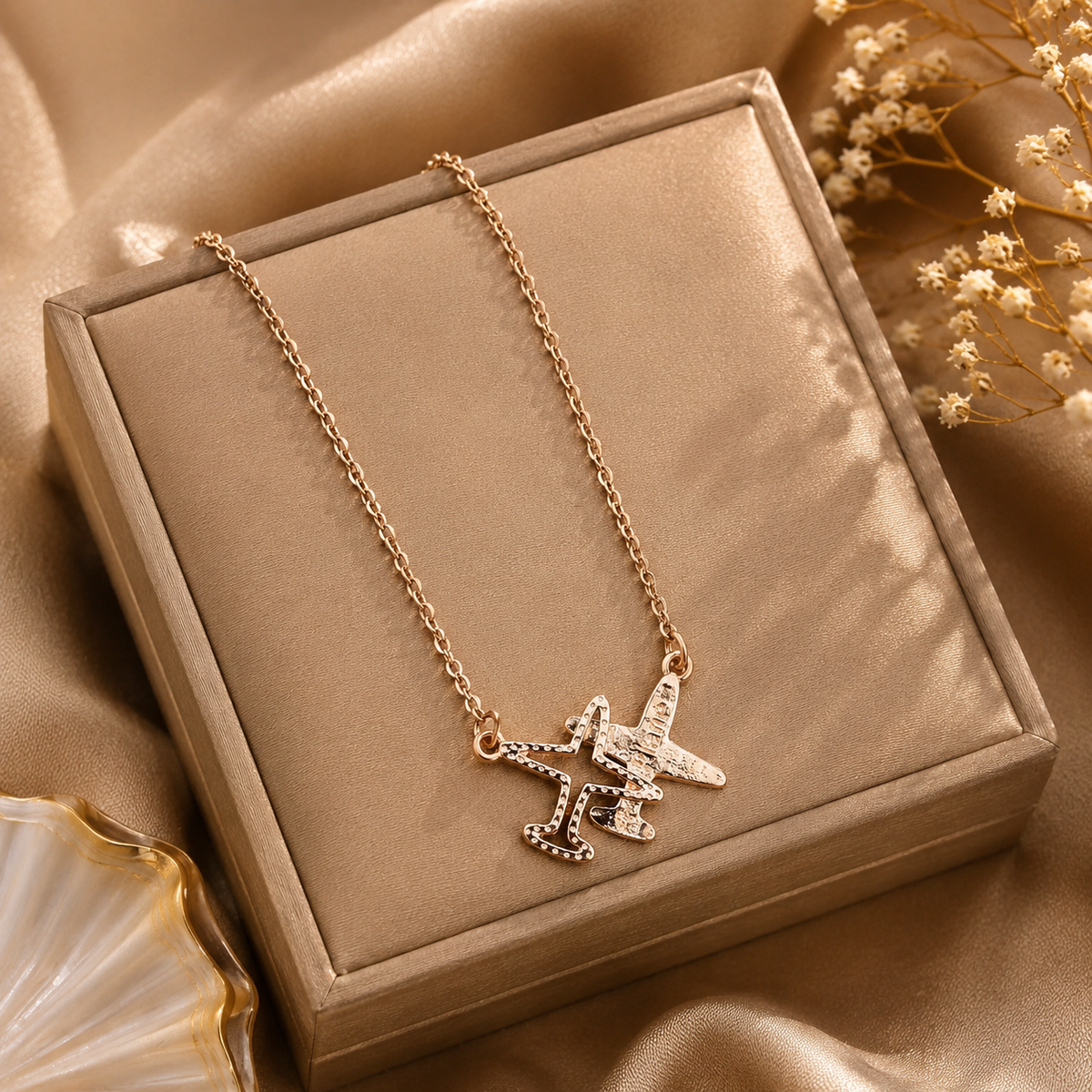 WanderPulse Airplane Pendant