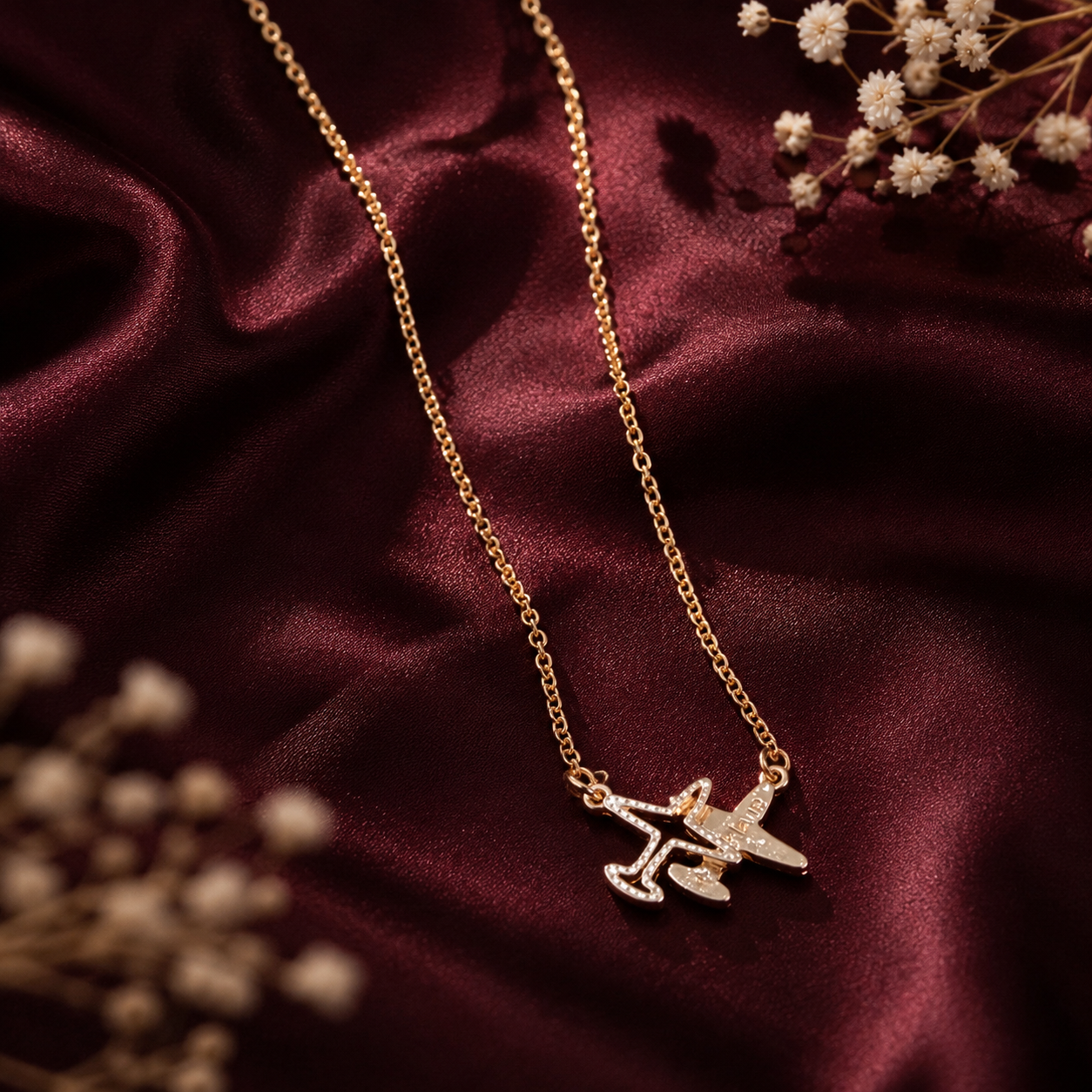 WanderPulse Airplane Pendant
