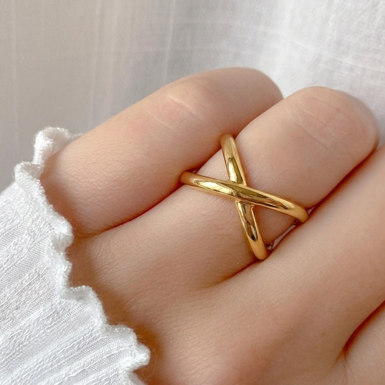 Infinity Criss-Cross Adjustable Ring