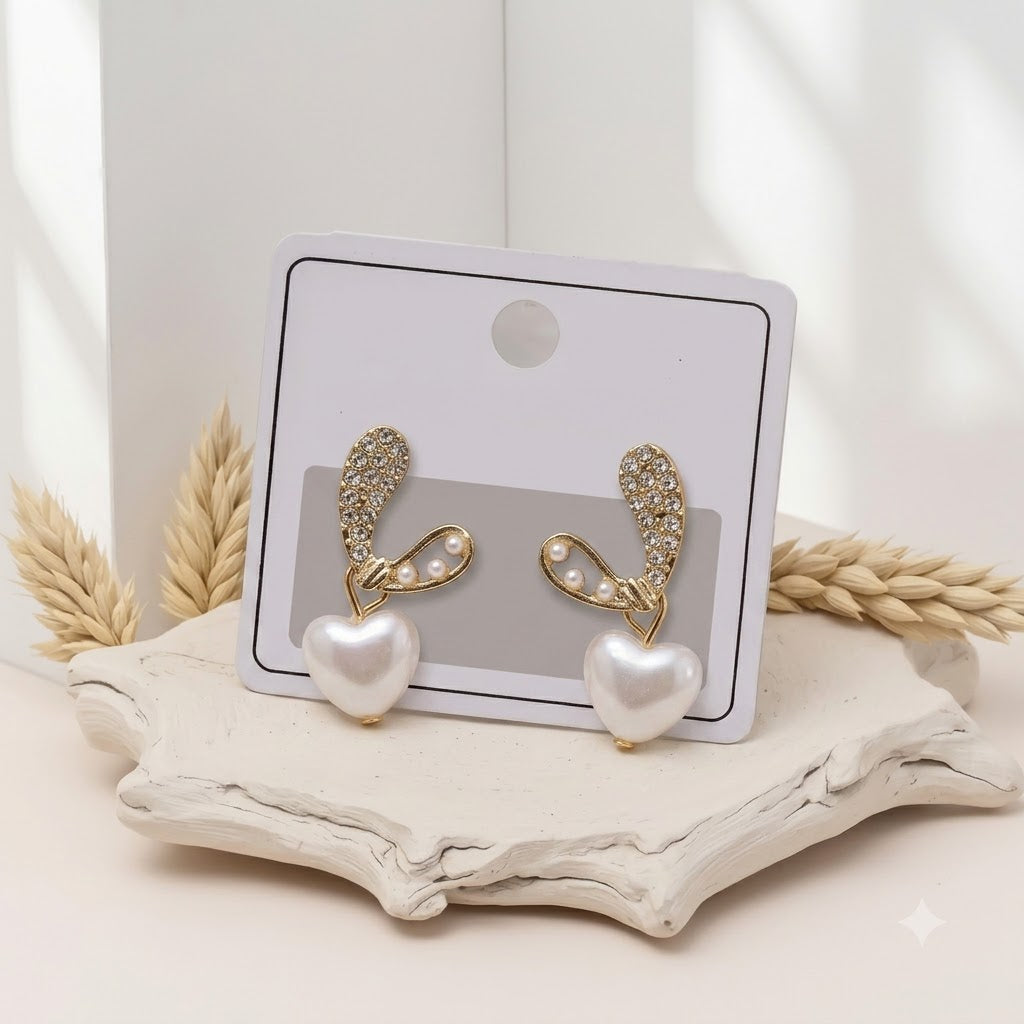 Sweetheart Pearl Earrings