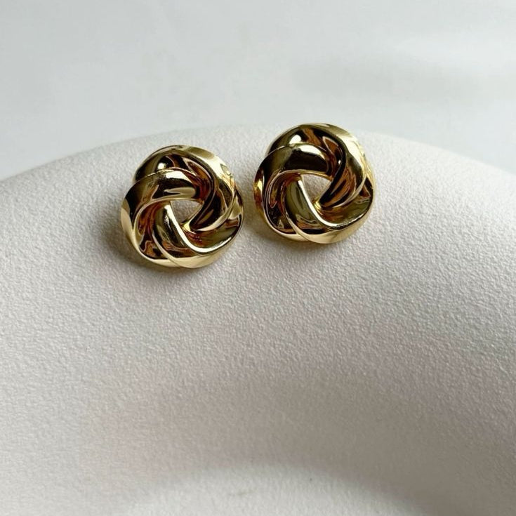 Royal Weave Stud Earrings