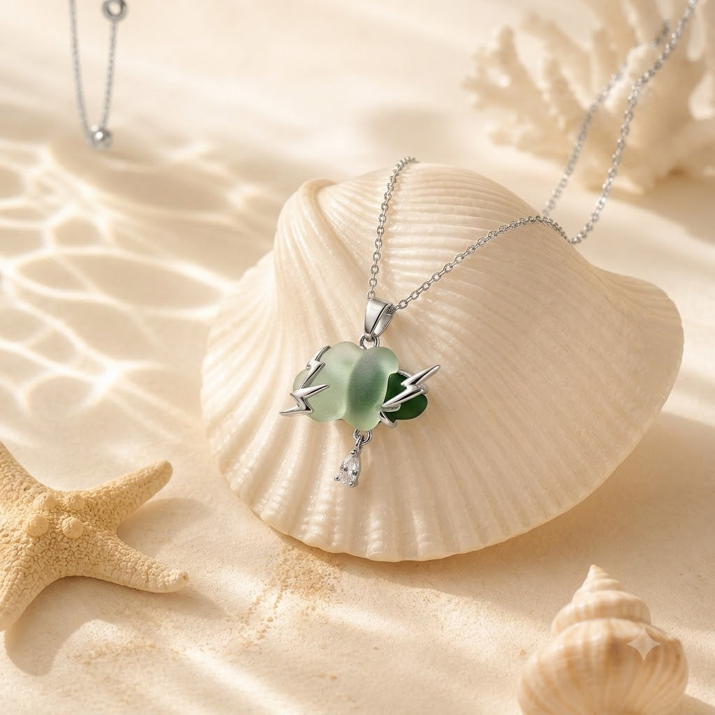 Storm Cloud Glow Pendant Necklace