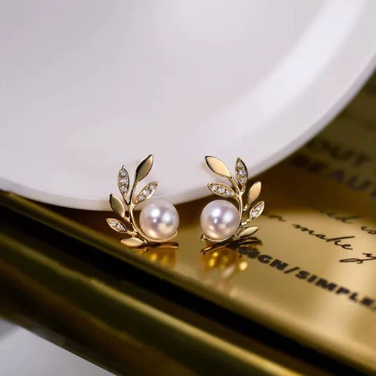 Pearl Vine Crystal Earrings