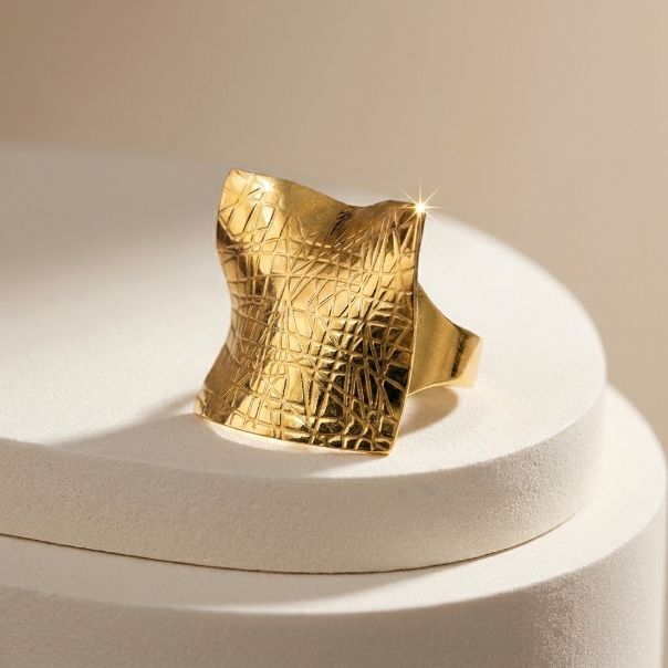 Auric Mosaic Adjustable Ring