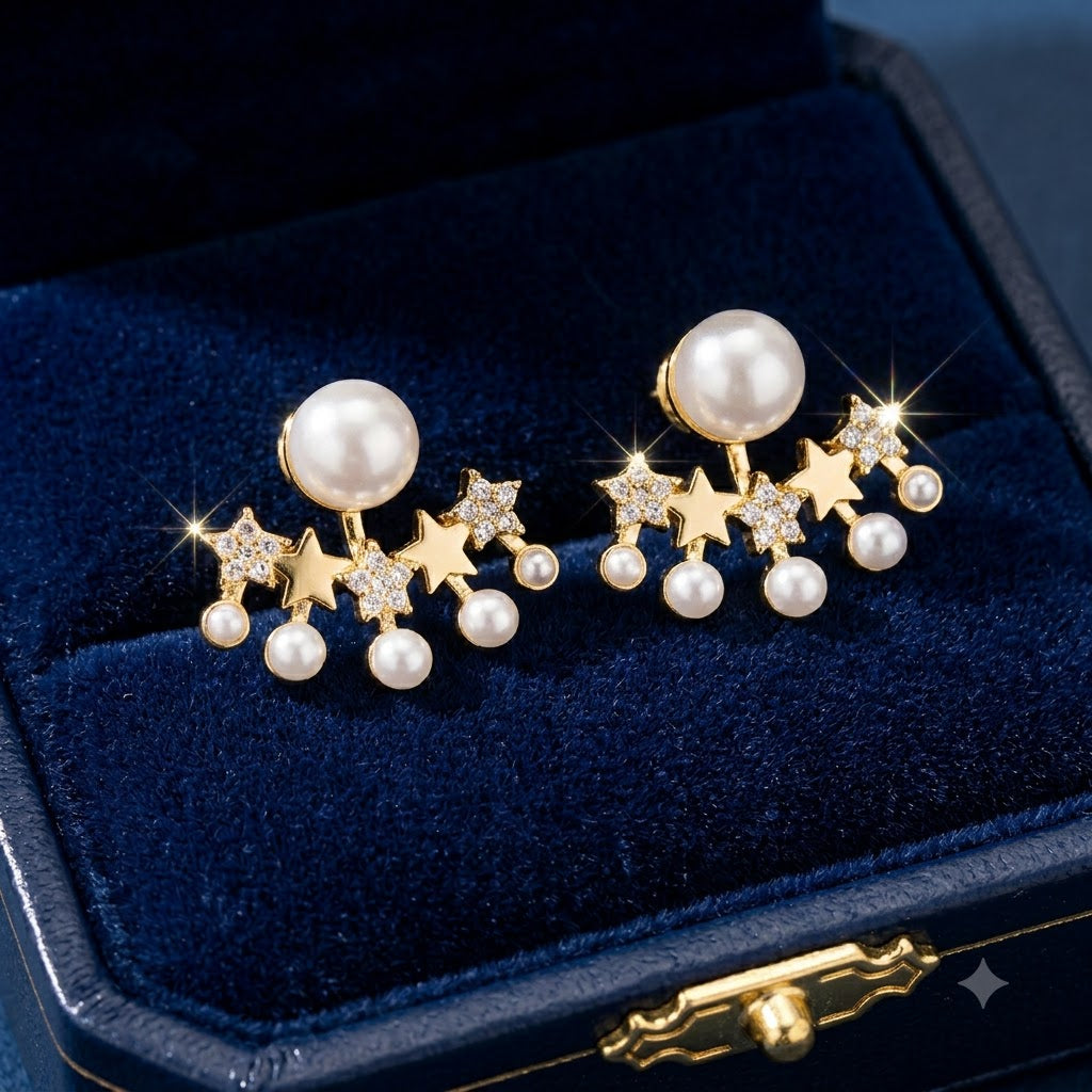 Pearl Starburst Earring