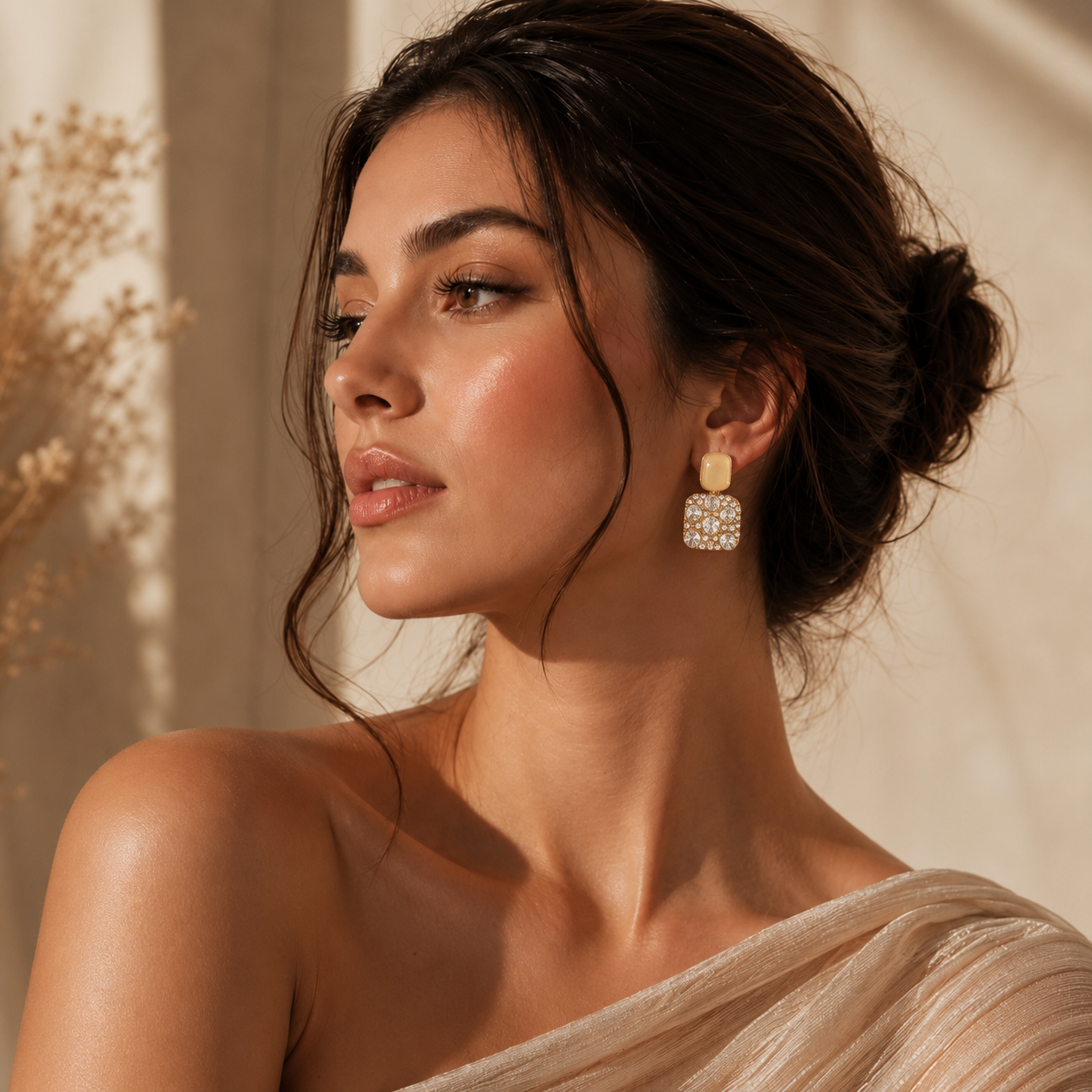 Crystal Glow Drop Earrings