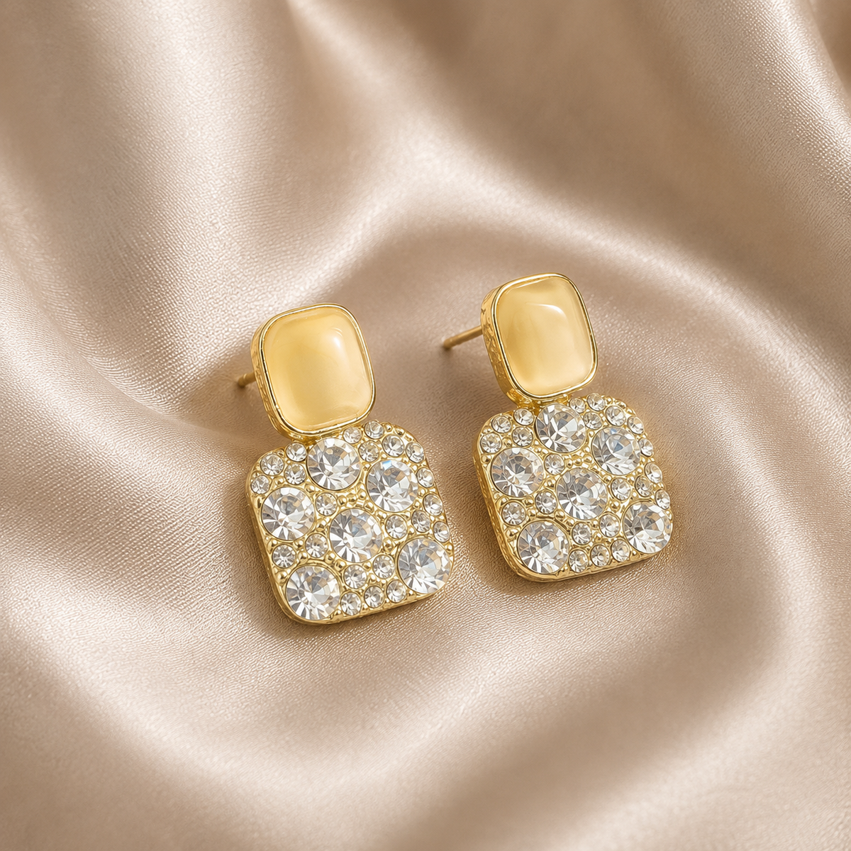 Crystal Glow Drop Earrings