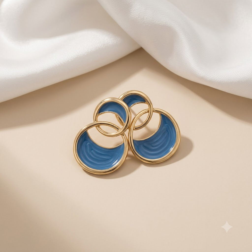 Infinity Enamel Stud Earrings