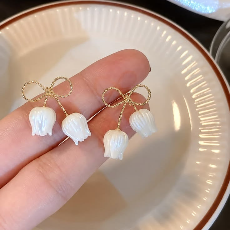 Twin Tulip Bloom Earrings